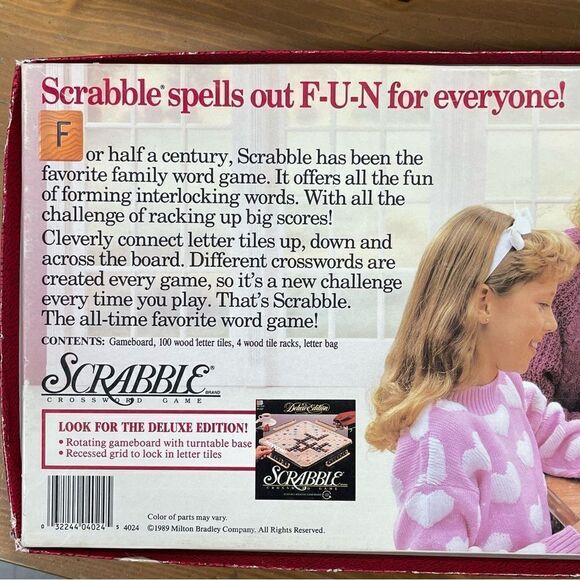 Scrabble game wordle 1989 with 95 wooden tiles - Picture 9 of 17